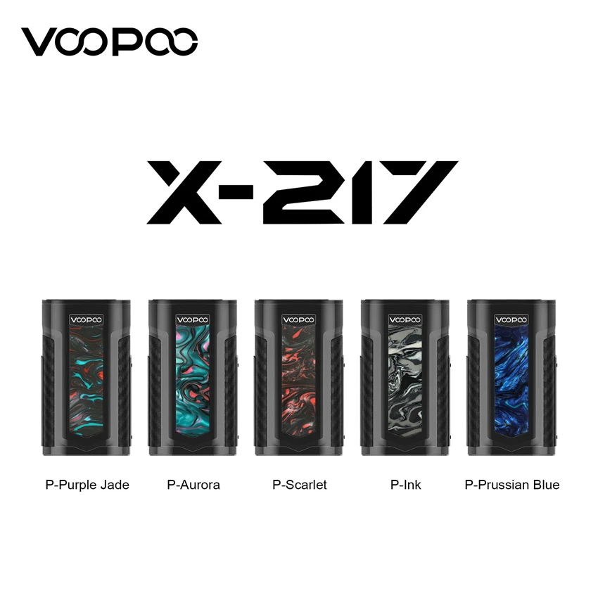 

PRESALE 100% Original X217 TC Box MOD Vape Electronic Cigarette Vape Output Power Mod Voopoo Box Mod 21700/20700/18650