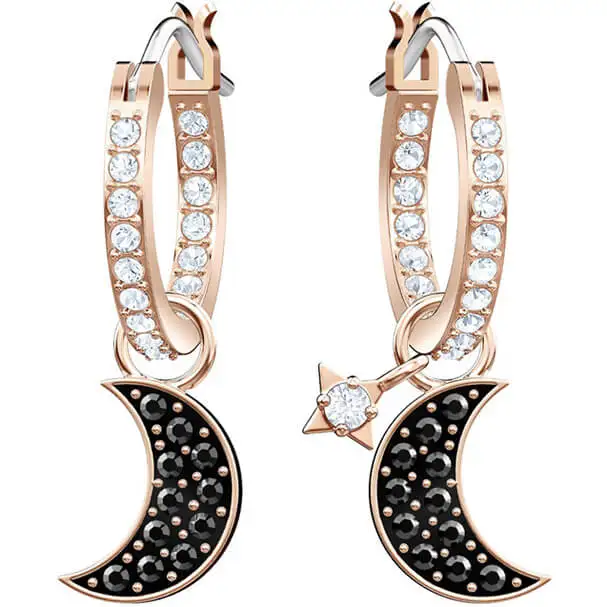 

SIENTO Original Copy High Quality 1:1 SWA Stars Black Moon Gilded Ears With Logo Free Shipping