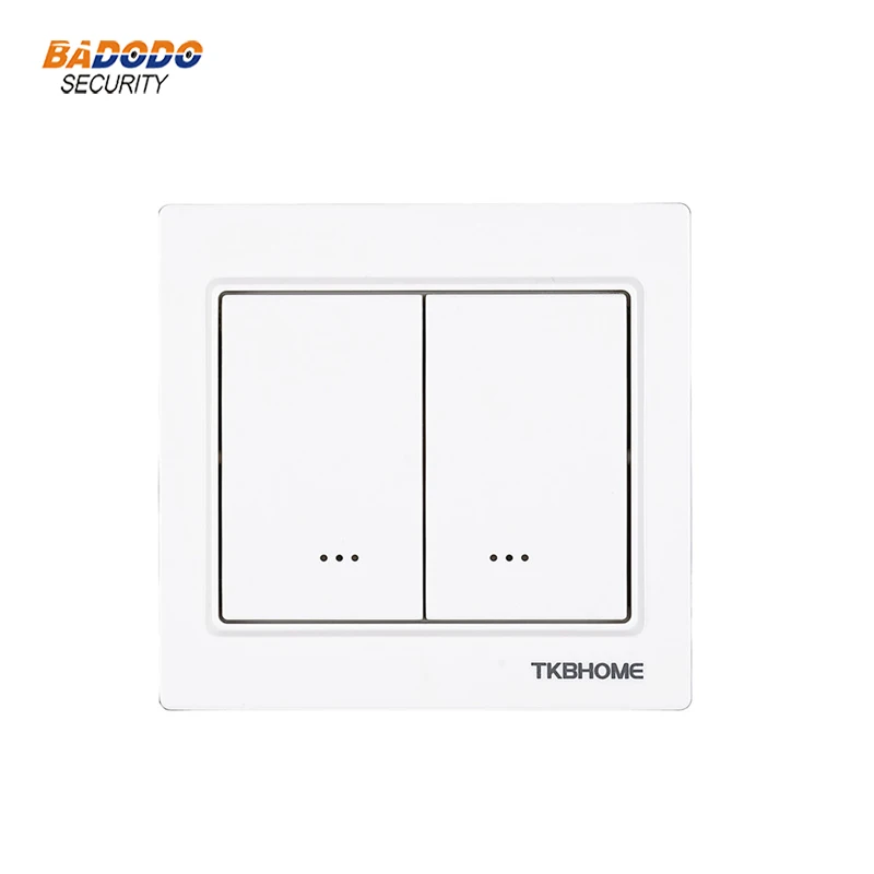 

TKB Home TZ55D Z-wave plus Dual Wall Dimmer ON/OFF switch with Dual Paddle max load 300W 86x86mm type for incandescent lamps