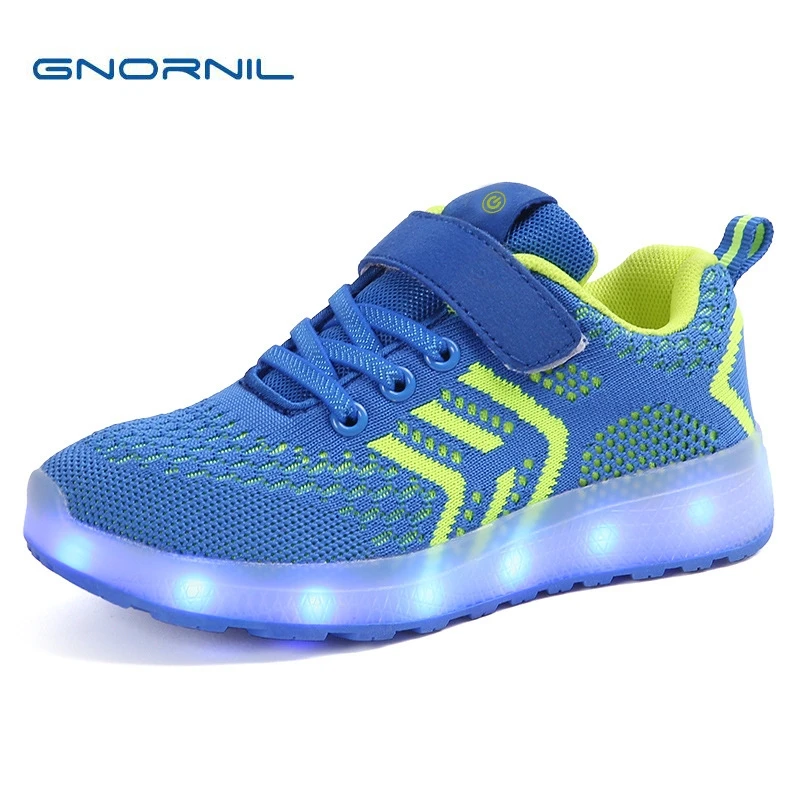 Gnornil 2022 Usb Charger Glowing Sneakers Led Children Lighting Shoes