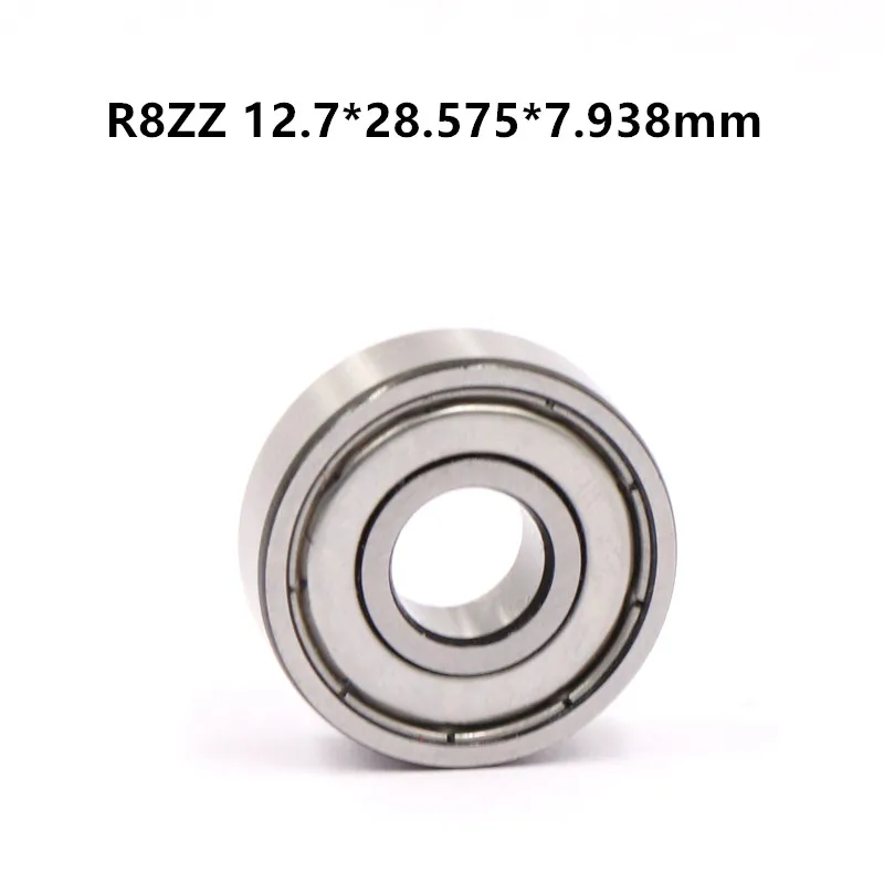 

50pcs R8ZZ Shielded bearing 1/2" X 1-1/8" X 5/16" inch R8-2Z R8Z R8-ZZ miniature ball bearings 12.7*28.575*7.938 mm