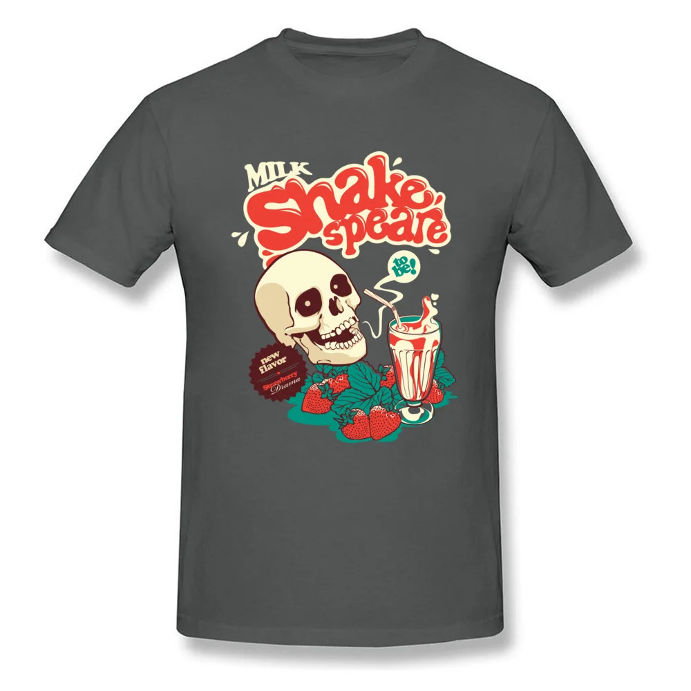 Student Classic Casual T Shirt O Neck Father Day Cotton Fabric T Shirt Normal Short Sleeve Milk Shakespeare Top T-shirts Milk Shakespeare carbon
