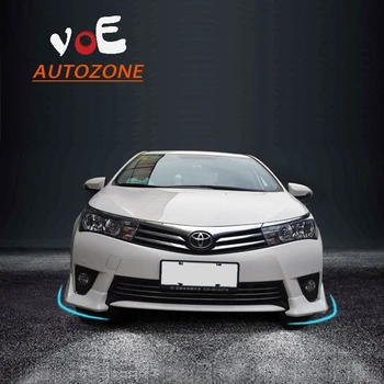 

5PCS/set 2014 2015 2016 Corolla ABS Plastic Unpainted Matte Black Front Lip&Rear Lip for TOYOTA Corolla