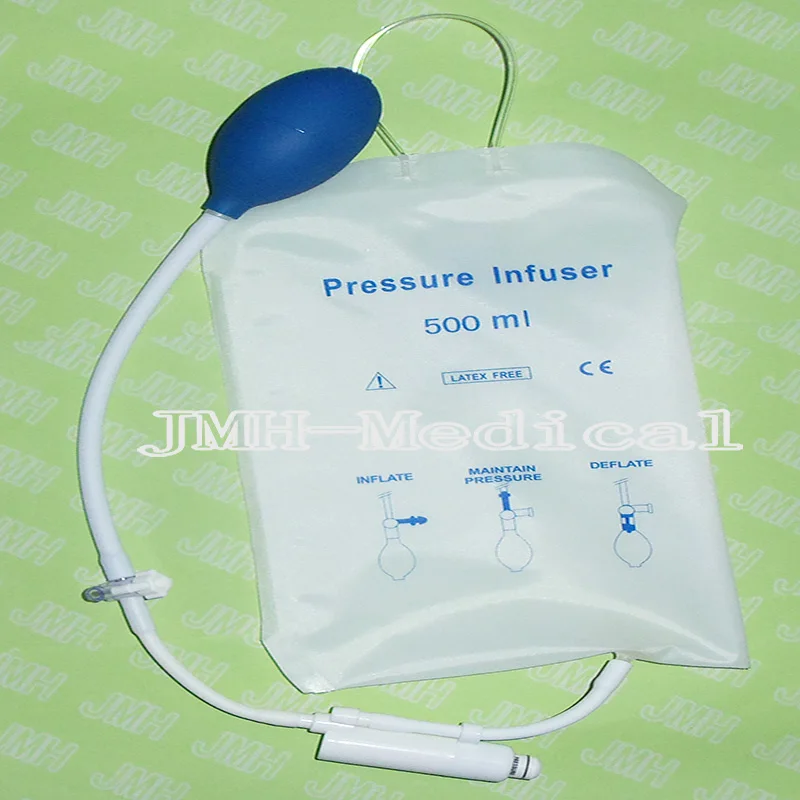 

500ml of the single tube Pressure Infusion bag ,with Pressure display.