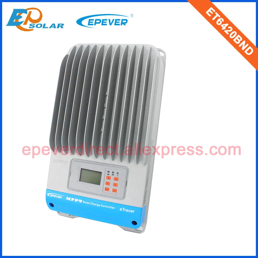 

60A 12v/24v/36v/48v high efficiency solar panel charge controller MPPT ET6420BND Max Pv Input 190V