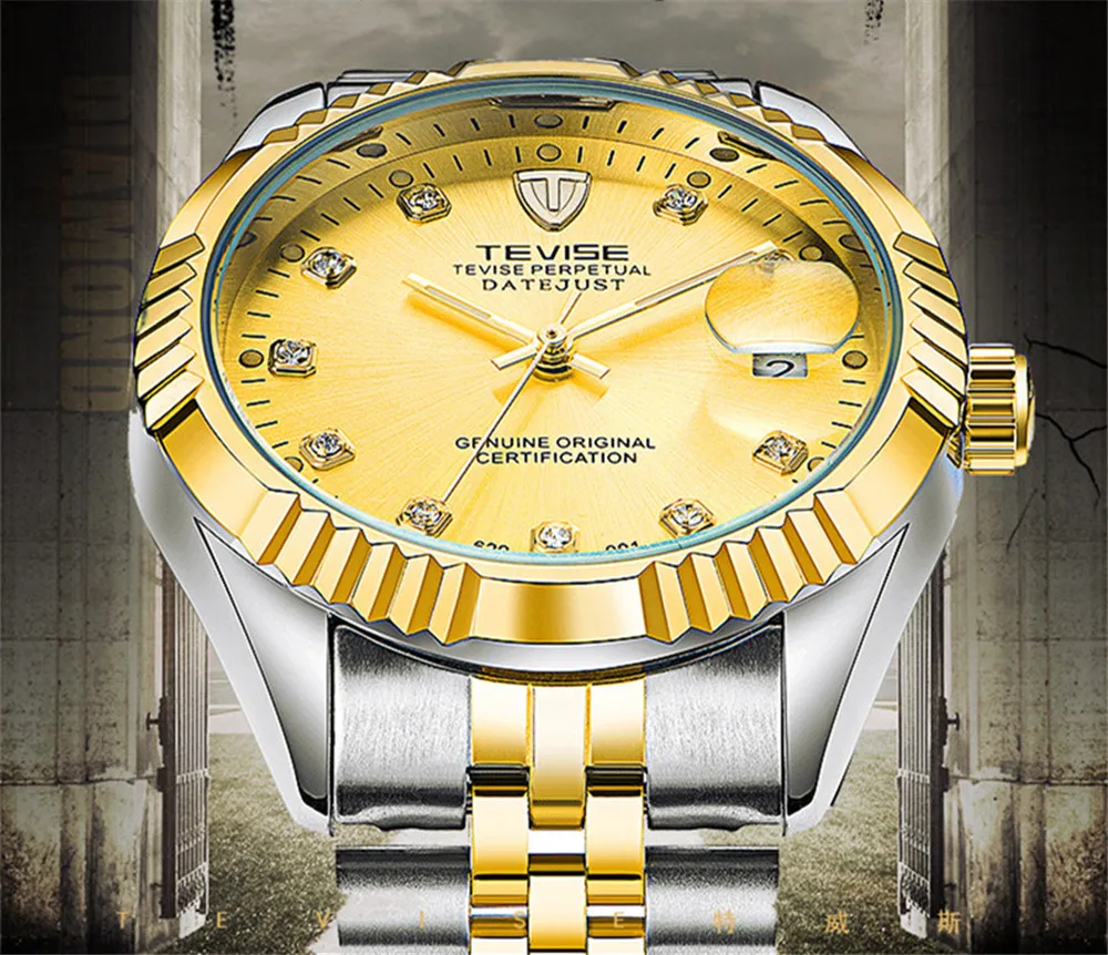 Роскошные брендовые для мужчин мужские автоматические часы Tourbillon деловые часы двигаться t золотые Relogio Masculino