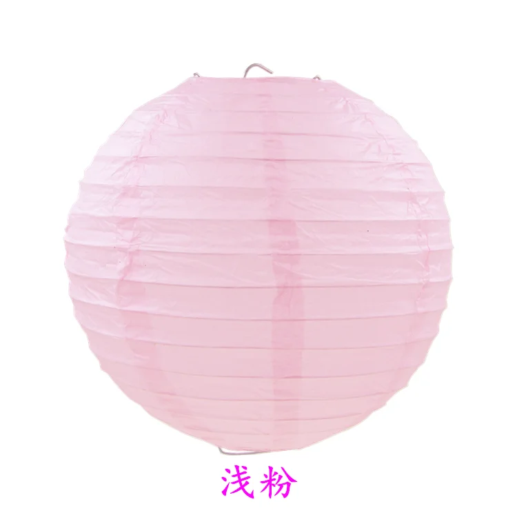1 шт. " 6" " 10" 1" 14" 1" Китайские бумажные фонари круглые бумажные шариковые лампы для свадебной вечеринки Lampion Декор рождественские товары для дома - Цвет: light pink