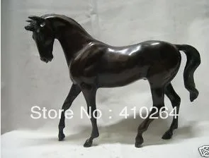 

24cmCollectable exquisite Tibet bronze horse statue discount 30%
