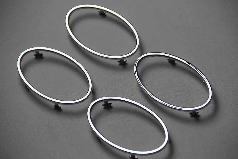 

4PCS For Ford Focus 2 2005-2013 air conditioning ABS chrome trim outlet decoration circle ring auto accessories