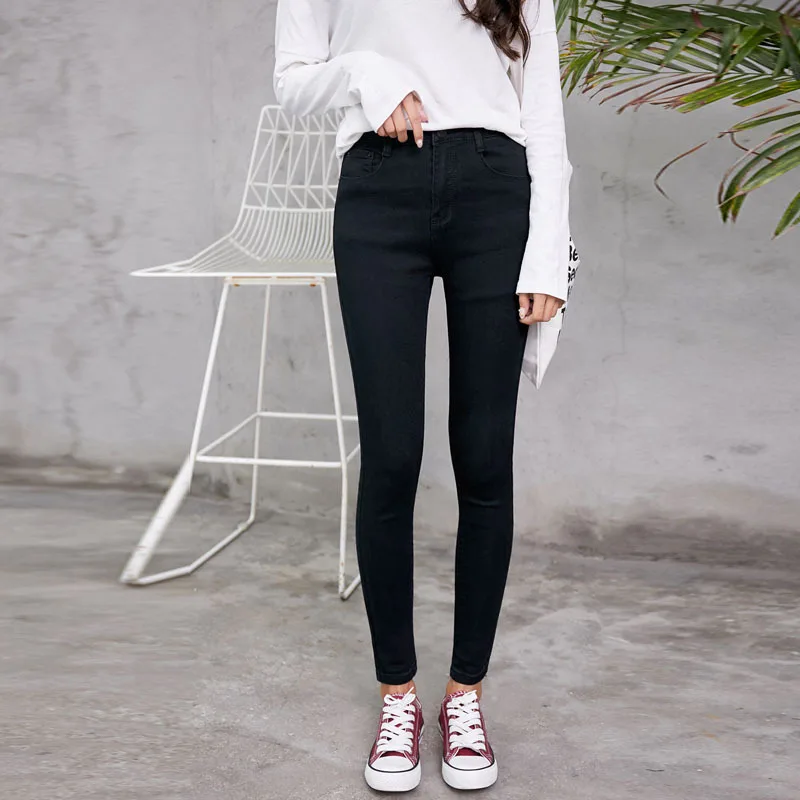 Jeans Woman 2019 Spring Summer Skinny Boyfriend Denim Pencil Pants for Women Elastic High Waist Slim Fit Jeans Plus Size Jeans Woman 2019 Spring Summer Skinny Boyfriend Denim Pencil Pants for Women Elastic High Waist Slim Fit Jeans Plus Size