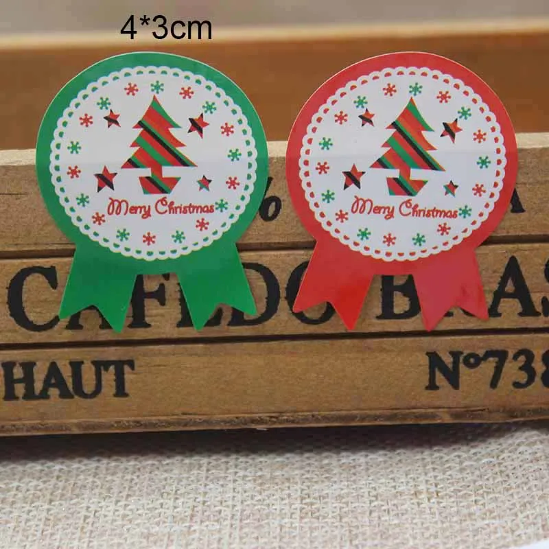 

500PCS Mixed styles Christmas Theme series badges sticker labels gifts/candy faovrs/souvenirs decoration Seal Labels