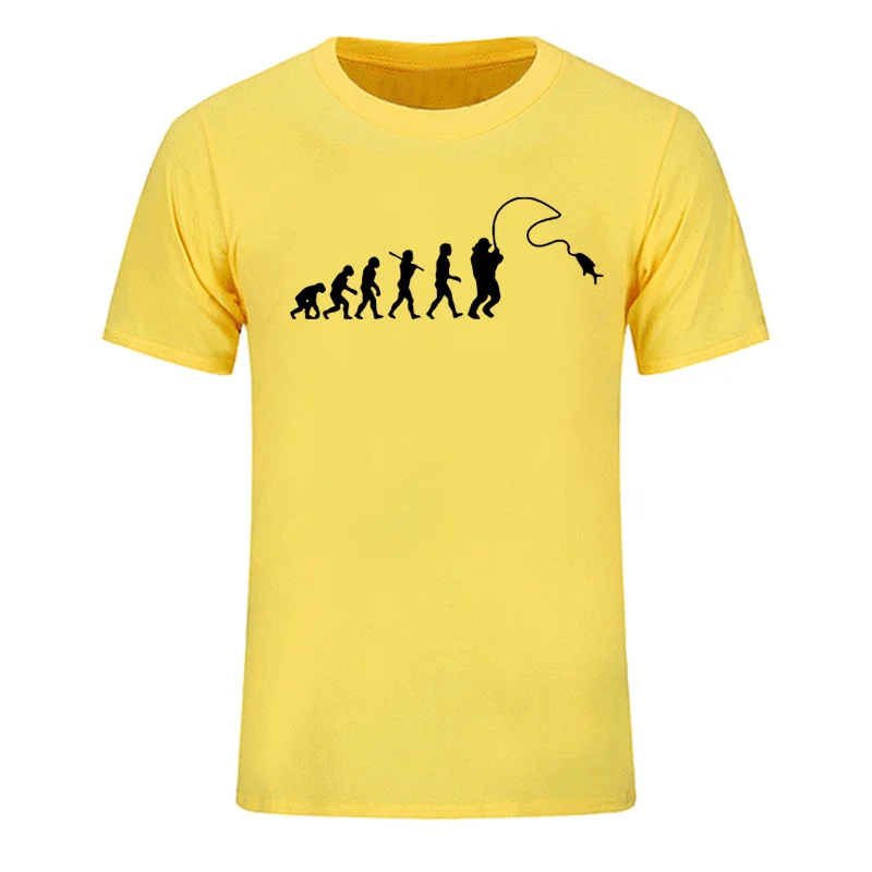 Новая футболка Evolution Fishinger мужские летние футболки с карпом из хлопка с коротким рукавом забавная Подарочная футболка