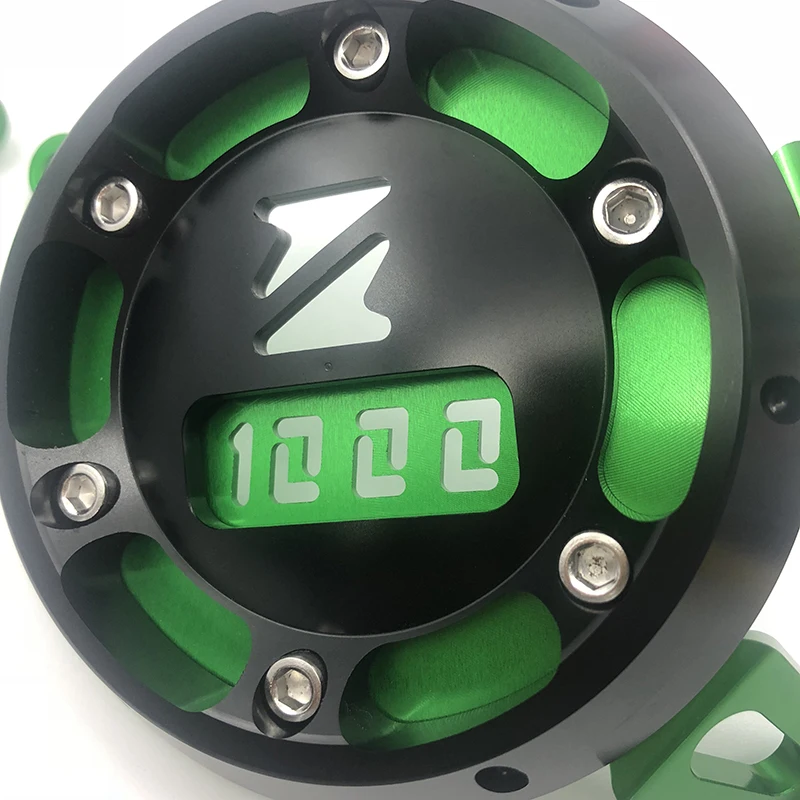 CNC Алюминий защита двигателя мотоцикла сбоку статора чехол гвардии протектор Зеленый для Kawasaki Z1000 2010- Z1000SX 2011