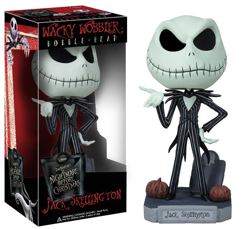 FUNKO The nightness Before Christmas Jack Wacky Wobbler Bobble Head ПВХ экшн-фигурка коллекционная игрушка