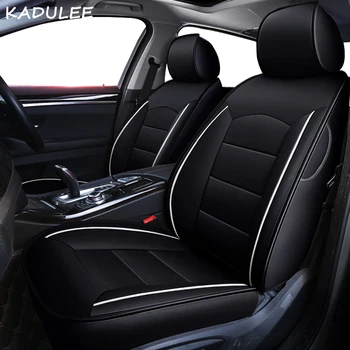 

KADULEE custom real leather car seat cover for FIAT Bravo Freemont Punto Linea Ottimo Automobiles Seat Cover car seats protector