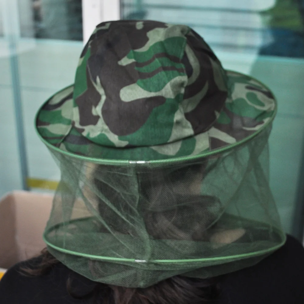 Камуфляж Паттен шляпа пчеловода маска для лица