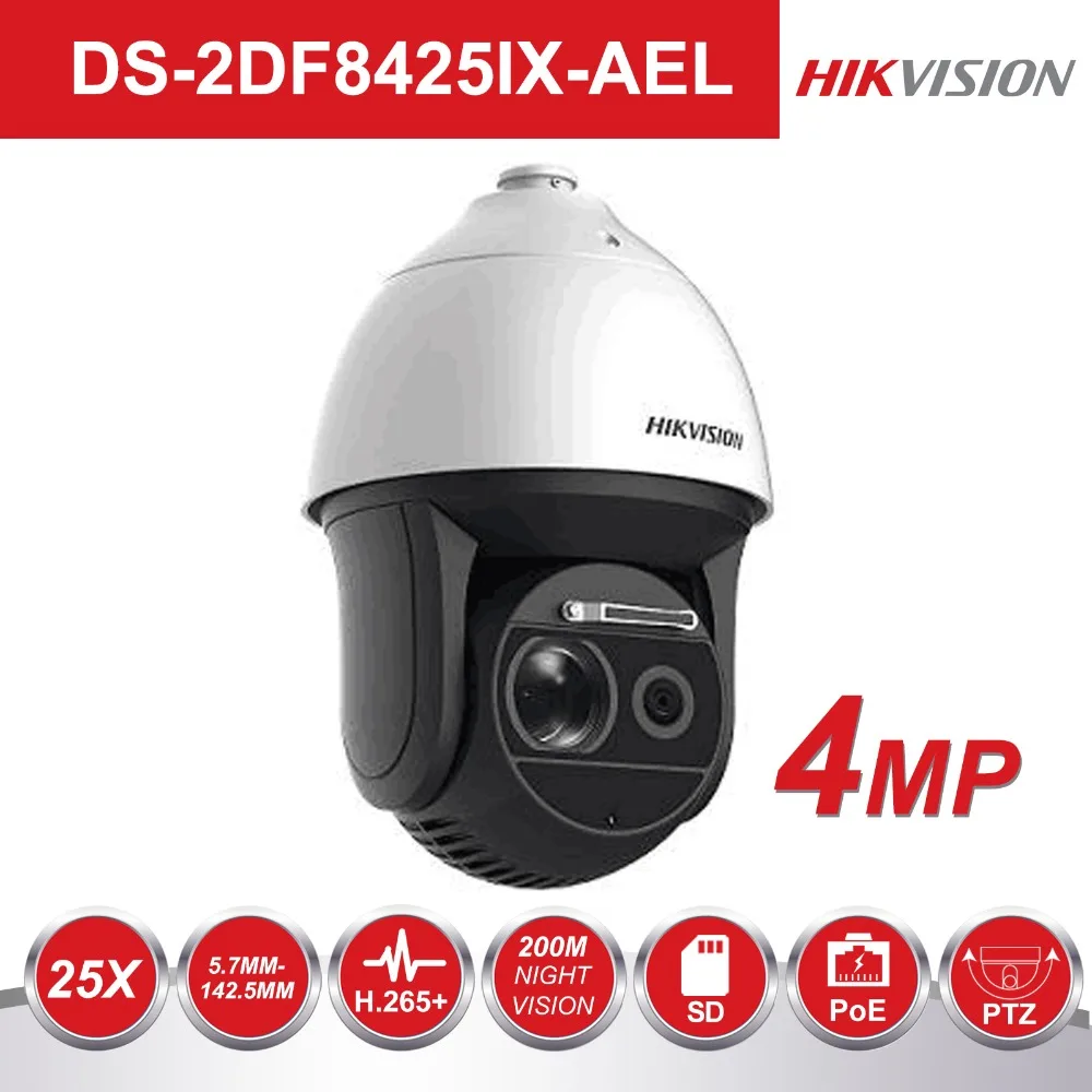 

New Smart Tracking Speed Dome Camera DS-2DF8425IX-AEL 4 Megapixel 25X Optical Zoom 200m IR Speed Dome PTZ IP Cameras