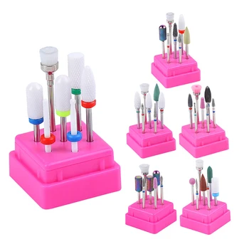 

Pro Nail Drill Bits Set 7Pcs Blue Color Tungsten Carbide Acrylic Nail File Drill Bit Manicure Pedicure Dropshipping