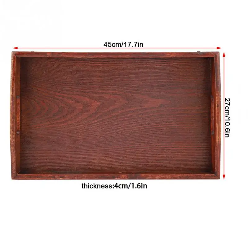 45x27x4cm Многоцелевой деревянный поднос тарелка для чайного набора фрукты конфеты домашний гостиничный сервировочный поднос N - Цвет: 45x27x4cm