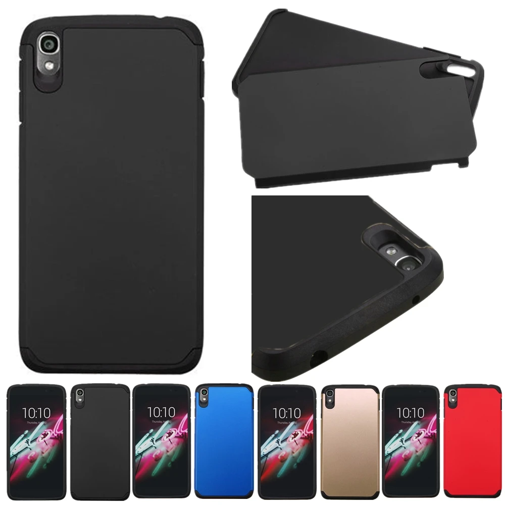 Для Alcatel One Touch Idol 3 5 6045y чехол Гибридный ТПУ пластик противоударный матовый Heavy Duty