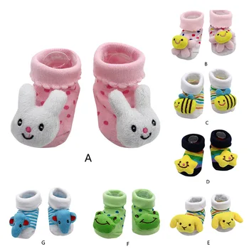 

New Clothing Cartoon Newborn Baby Girls Boys Anti-Slip Socks Slipper Shoes Boots kids clothes suit Baby Socks S(0-12M)