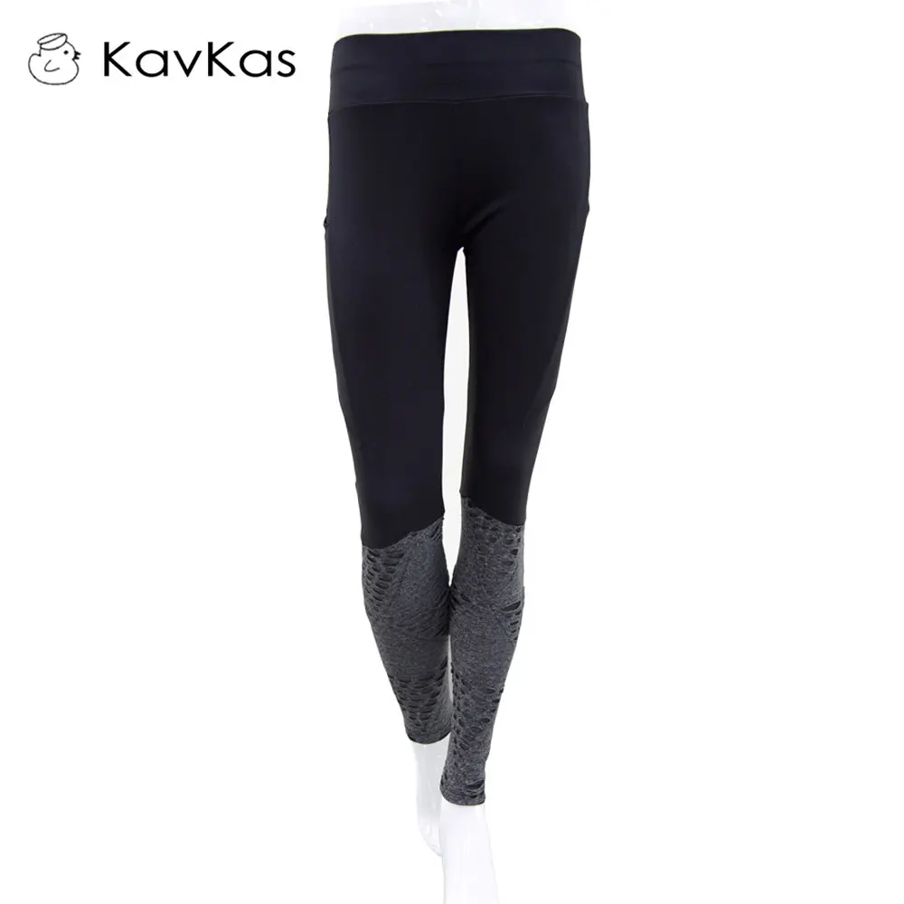 

Kavkas 2017 Yoga Pants Leggings Women's Running Gym Outdoor Training Pants Sports Apparel Fitness Wear