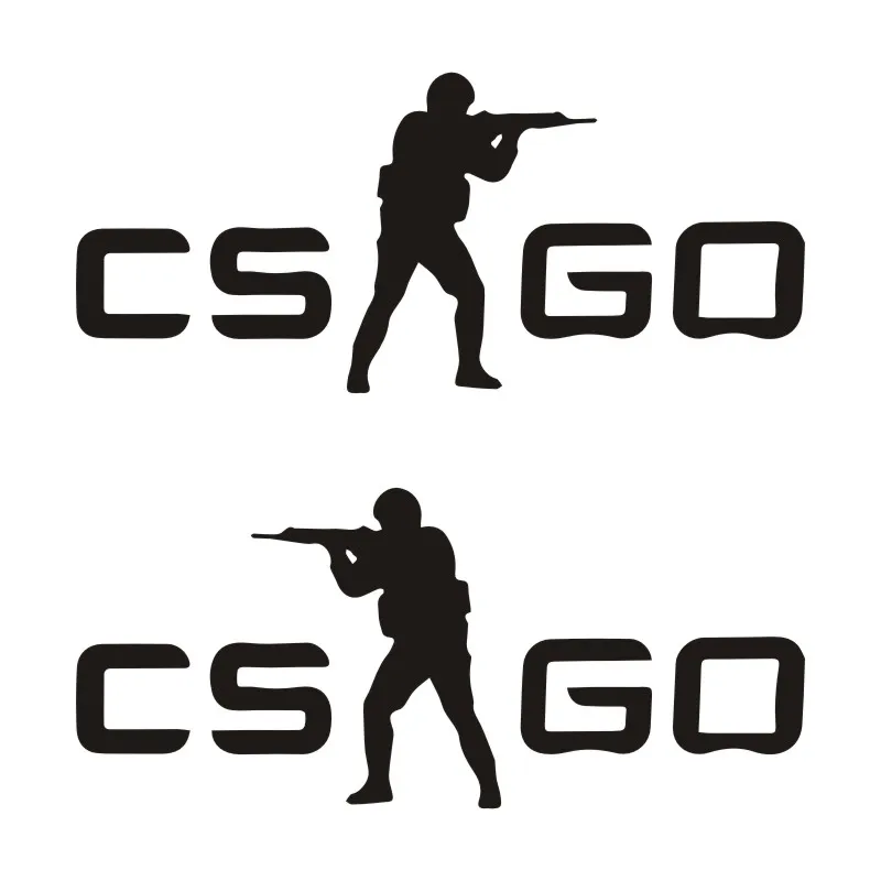 Смешная наклейка CS Go для кузова автомобиля 3D мультяшная виниловая