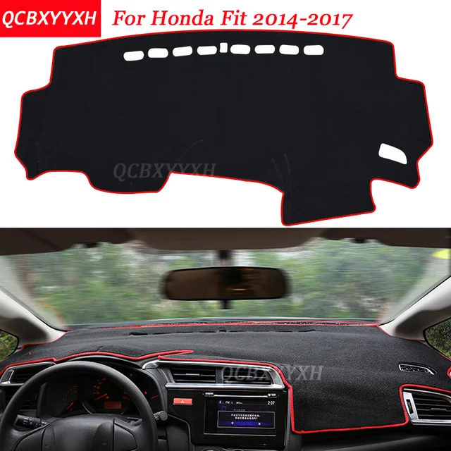 Car Styling Dashboard Avoid Light Pad Polyester For Honda Fit 2017 Car Styling Dashboard Avoid Light Pad Polyester For Honda Fit 2017 Instrument Platform Cover Protective Mats