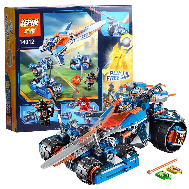 Model building kits compatible with lego Nexus Knights Clay s Rumble Blade Jestro Clay3D blocks Educational
