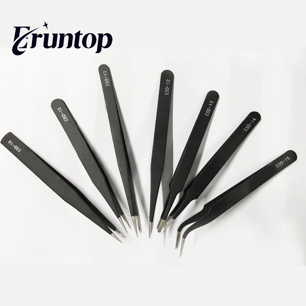 1 шт. антистатический пинцет из нержавеющей стали|tweezers for electronics|tweezer stainlesstweezers