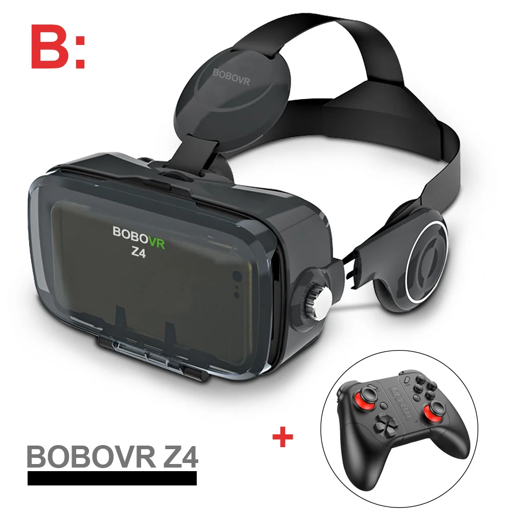 Bobovr z4 VR коробка Виртуальная реальность шлем очки 3D VR очки Мини Google картон VR коробка 2,0 BOBO VR для 4-6 'мобильного телефона - Цвет: B