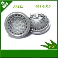 DHL 48 шт./лот Высокое качество 10 Вт G53 GU10 светодиодный AR111 прожектор AC/DC 12 V светодиодный AR111 лампа