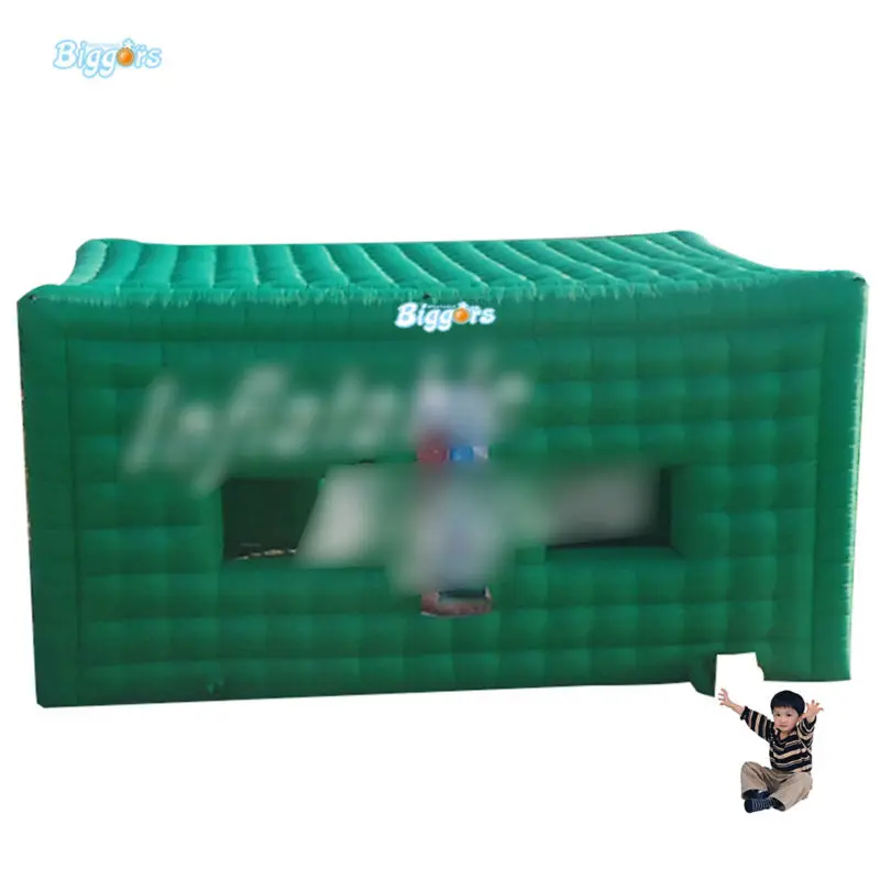 

Inflatable Biggors Cube Camping Tent Green Color Inflatable Tent For Promotion