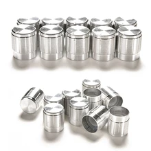 10pcs Aluminum Volume Control Rotary Knobs Silver Tone Rotary Knobs For 6mm Dia Potentiometer