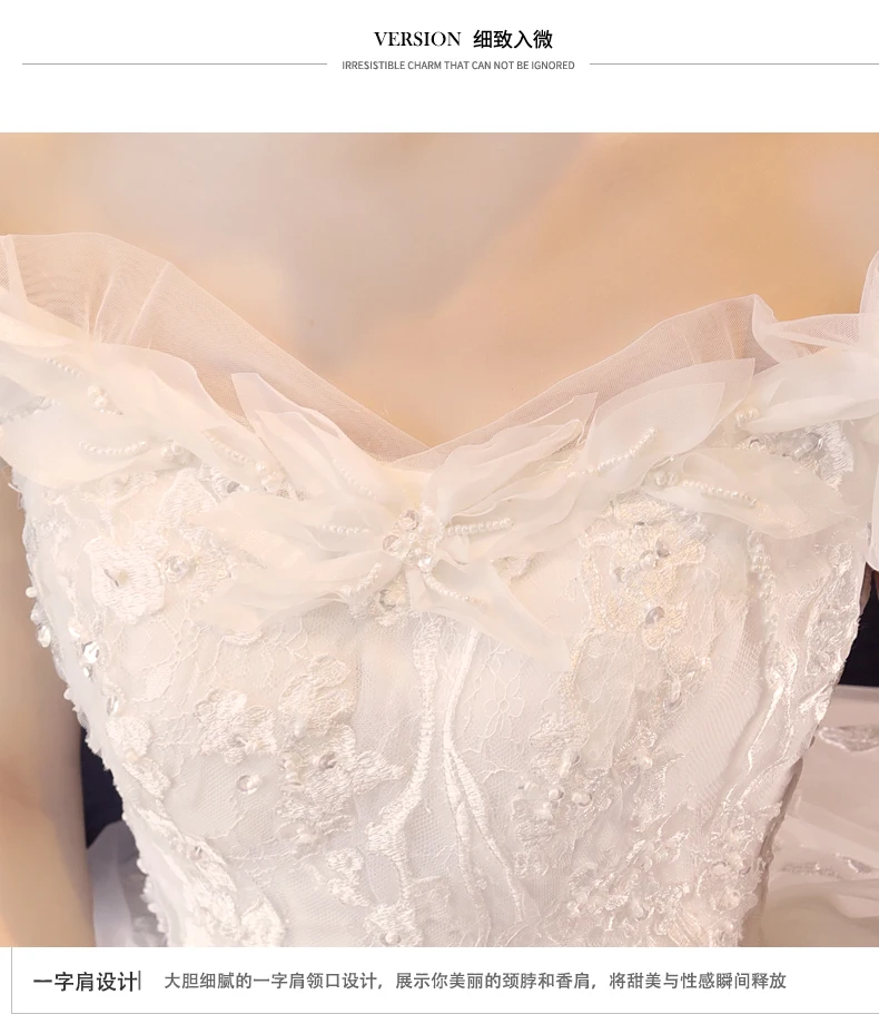 Роскошное жемчужное бальное платье, свадебные платья,, сексуальное, цвета слоновой кости, милое, королевское, с шлейфом, свадебное платье, белое, vestido de noiva