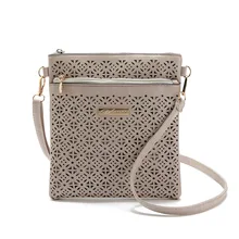 2018 Small Casual Women Messenger Bag PU Hollow Out Crossbody Bags Ladies Shoulder Clutch Purse Brand Handbags Bolsas Feminina