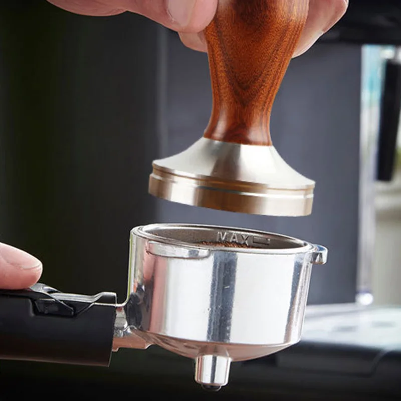 Кофе трамбовщик деревянная ручка молоток для порошка 58,35 мм аксессуары для кафе