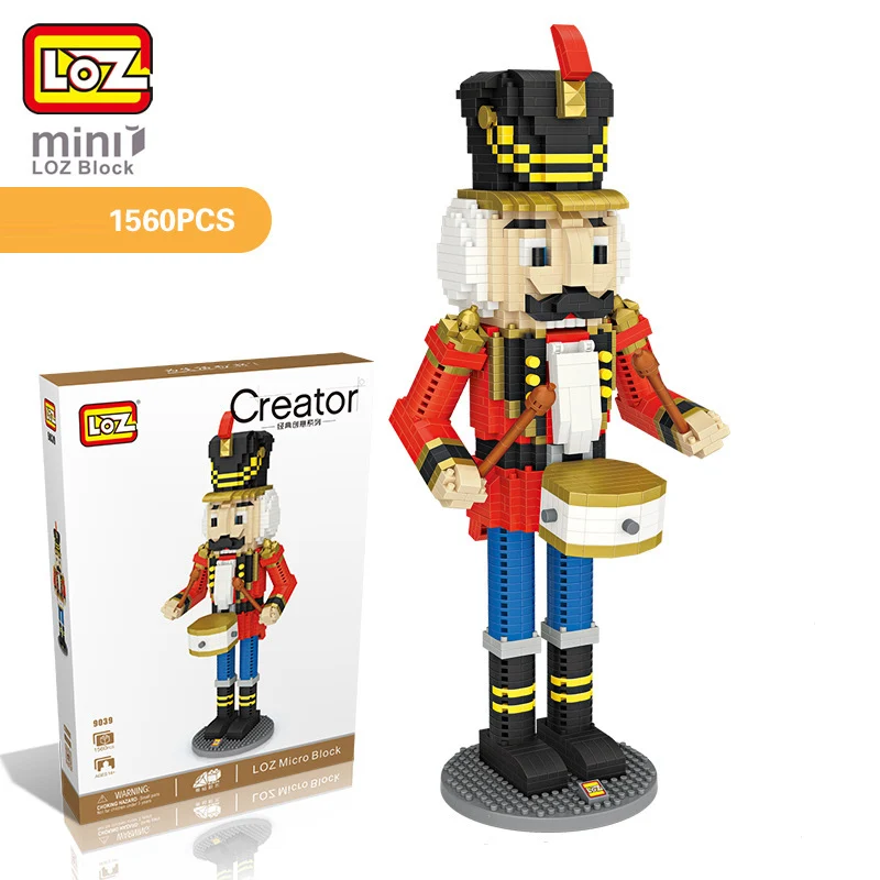 

LOZ Mini Block Nutcracker Building Blocks British Army Royal Guard soldier Brick Figure Assemblage LOZ Blocks Set Toys 9039