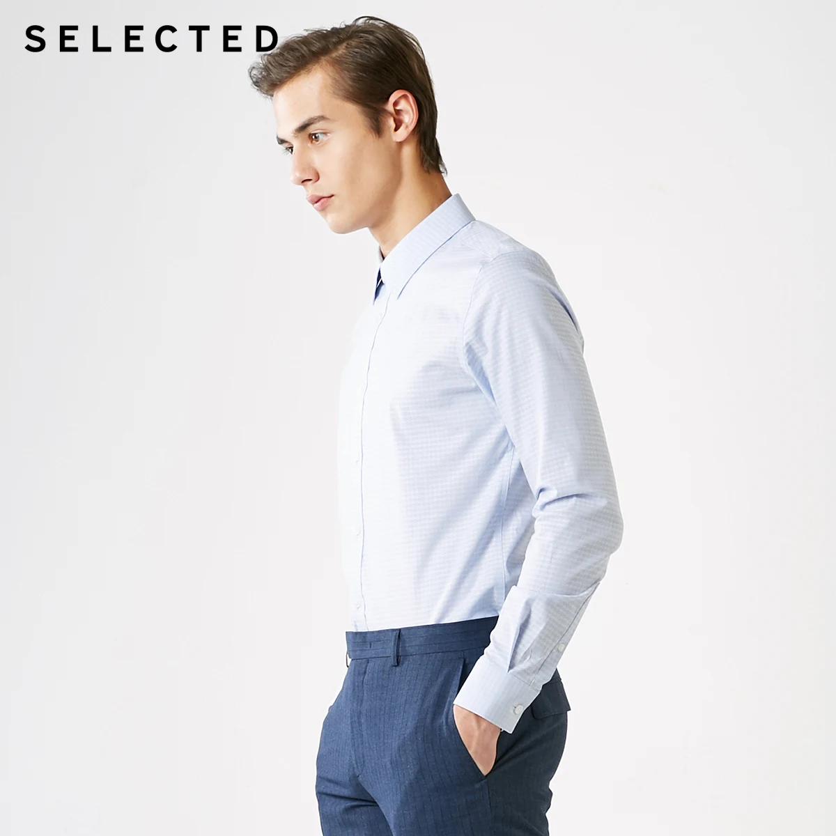 Beste Geselecteerde Heren Dark Dacht Slim Fit Lange Mouwen T | 419105505