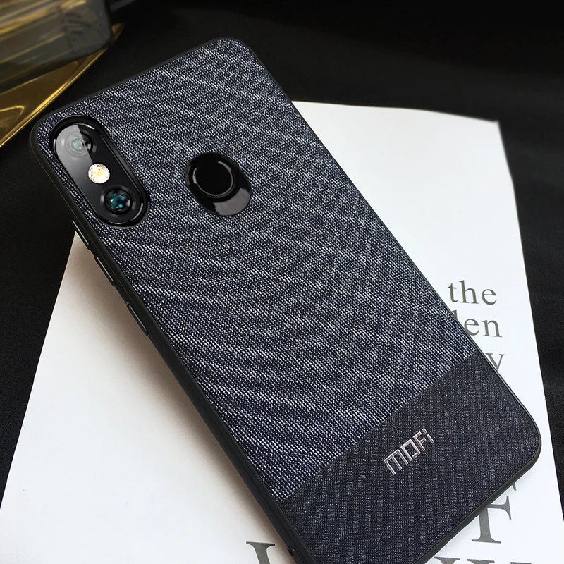 Чехол для Redmi Note 7 чехол Mofi Xiaomi Pro костюмный костюм 6 темно синий полосатый