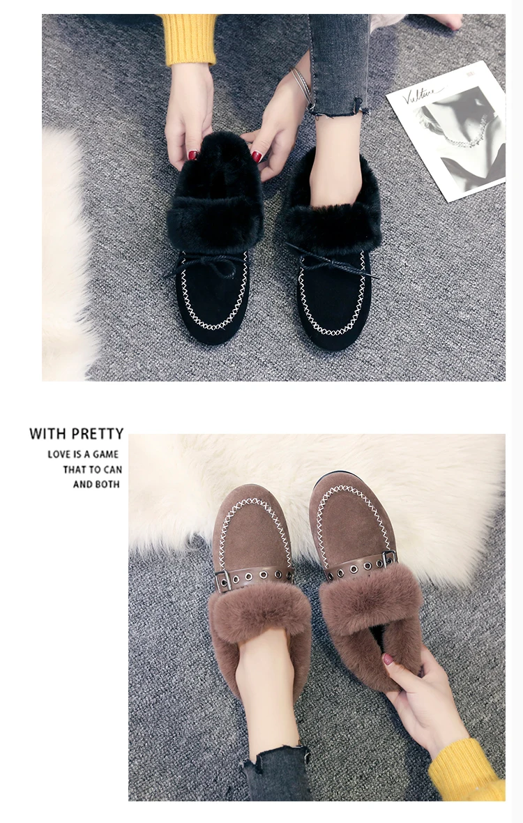 Женские зимние ботинки; коллекция года; зимние женские ботинки; модные бархатные ботинки размера плюс на плоской подошве; теплая Женская хлопковая обувь; Botas mujer