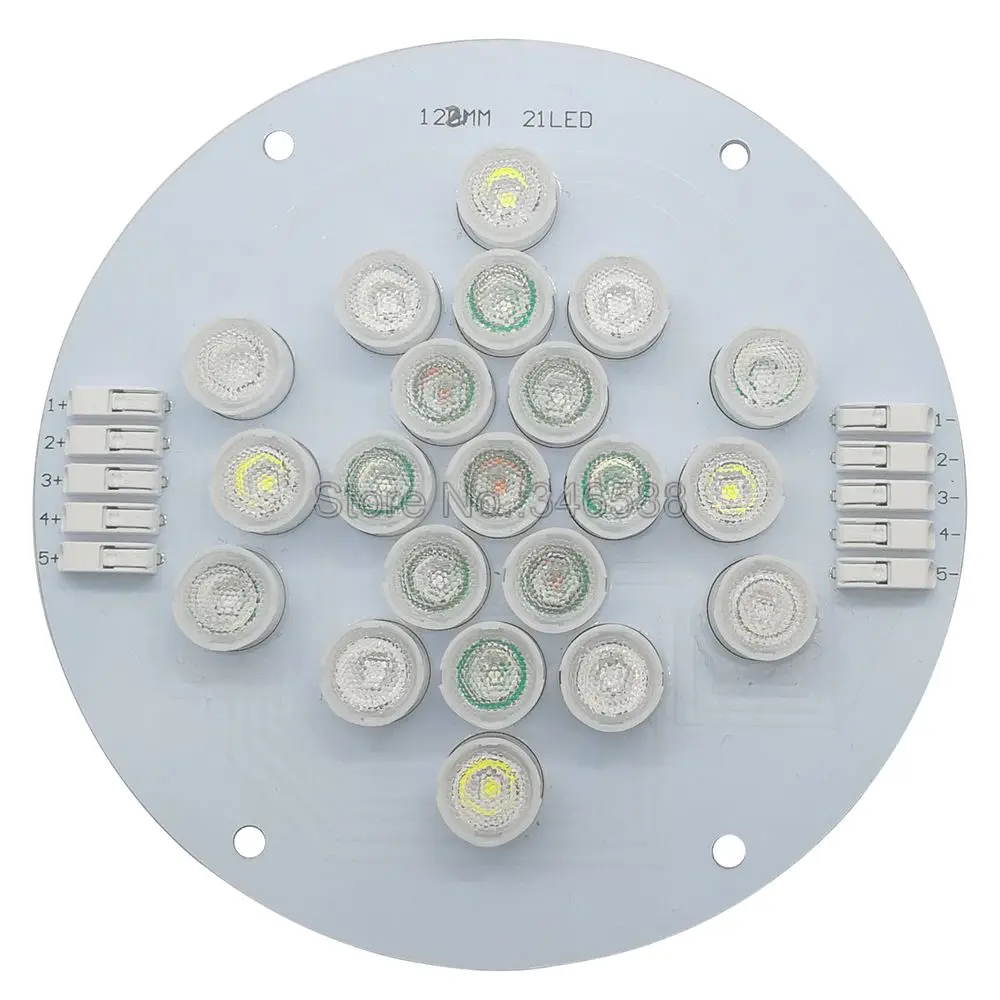 5 канальный 21 светодиод Cree + Epileds Led коралловый излучатель лампа с 13 мм морозом или