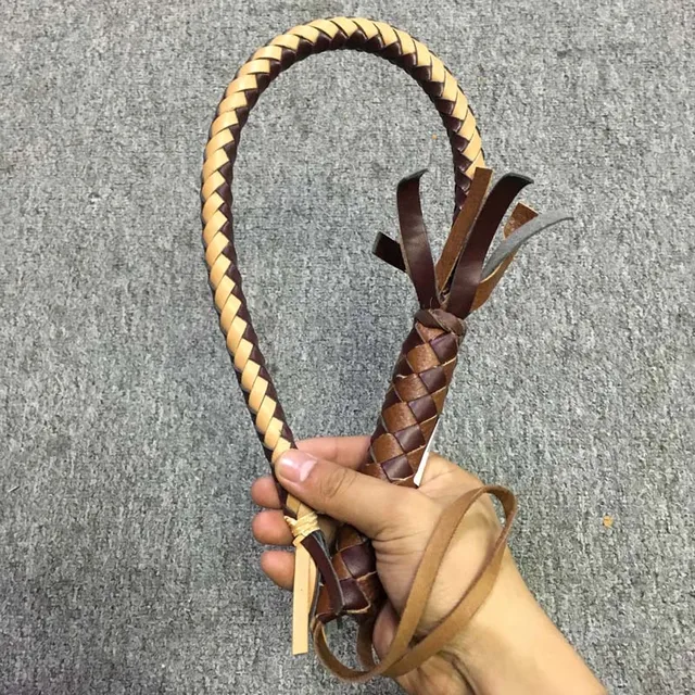 Classic 60cm Horse Riding Crop Hand Made Braided Riding Whips