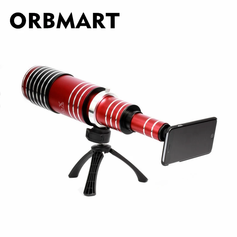 Оптический зум телескоп ORBMART 80X телеобъектив мобильный телефон объектив для Apple