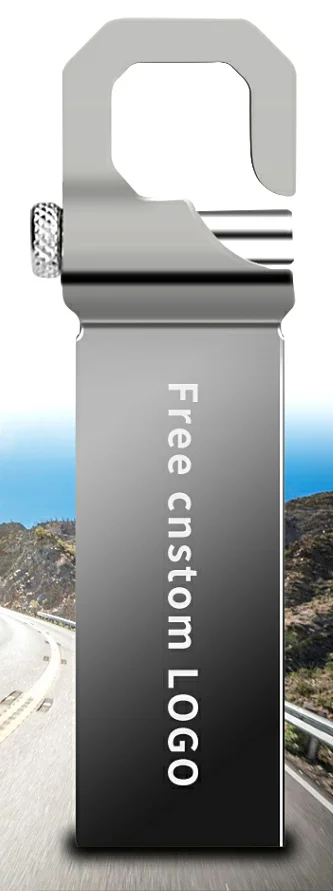 Металлический флеш-накопитель 3,0, 32 ГБ, 128 ГБ, 16 ГБ, 8 ГБ, 4 Гб, высокоскоростной Usb флеш-накопитель, 64 ГБ, Usb диск памяти, бесплатный логотип и - Цвет: Free Custom Logo