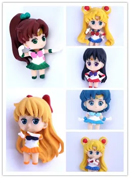 

Sailor Moon Figure Tsukino Usagi Mars Jupiter Venus Mercury Uranus Pluto PVC Action Figure Model Doll Anime Figure Brinquedos