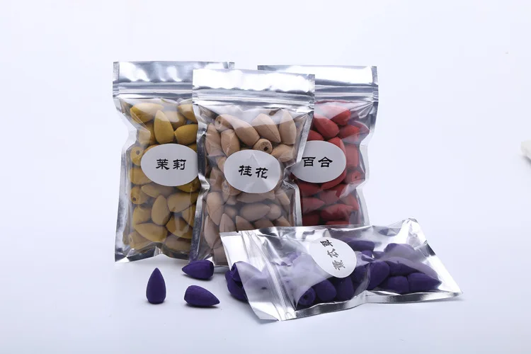 

40pcs Bullet Head Backflow Incense Cones Or Mini Ceramic Burner Regulating Emotion Use In The Home Office Teahouse Tower Incens