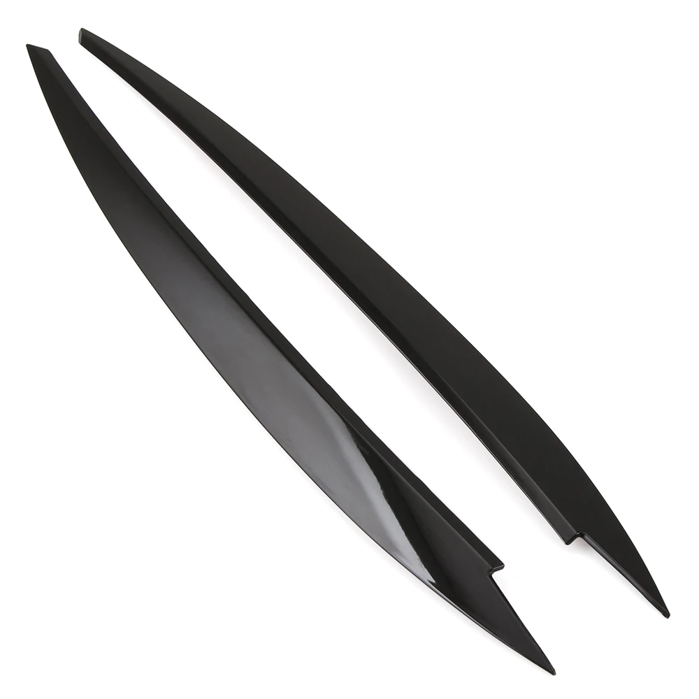 

Black Headlights Eyebrow Eyelids ABS Trim Emblem For VW Volkswagen GOLF 7 MK7 Car styling