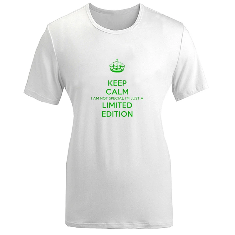 Женская футболка с принтом KEEP CALM AND SMOKE WEED I'm not special just a limited edition желто серый
