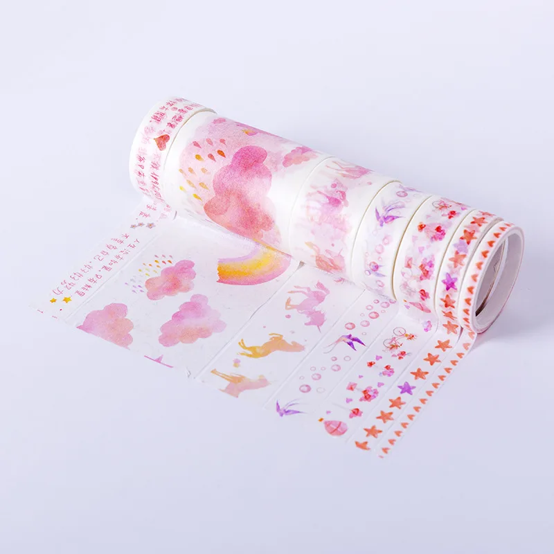 Васи лента Decorado Маскировочный набор для мытья клейких лент, декоративные наклейки для скрапбукинга, винтажные декоративные широкие